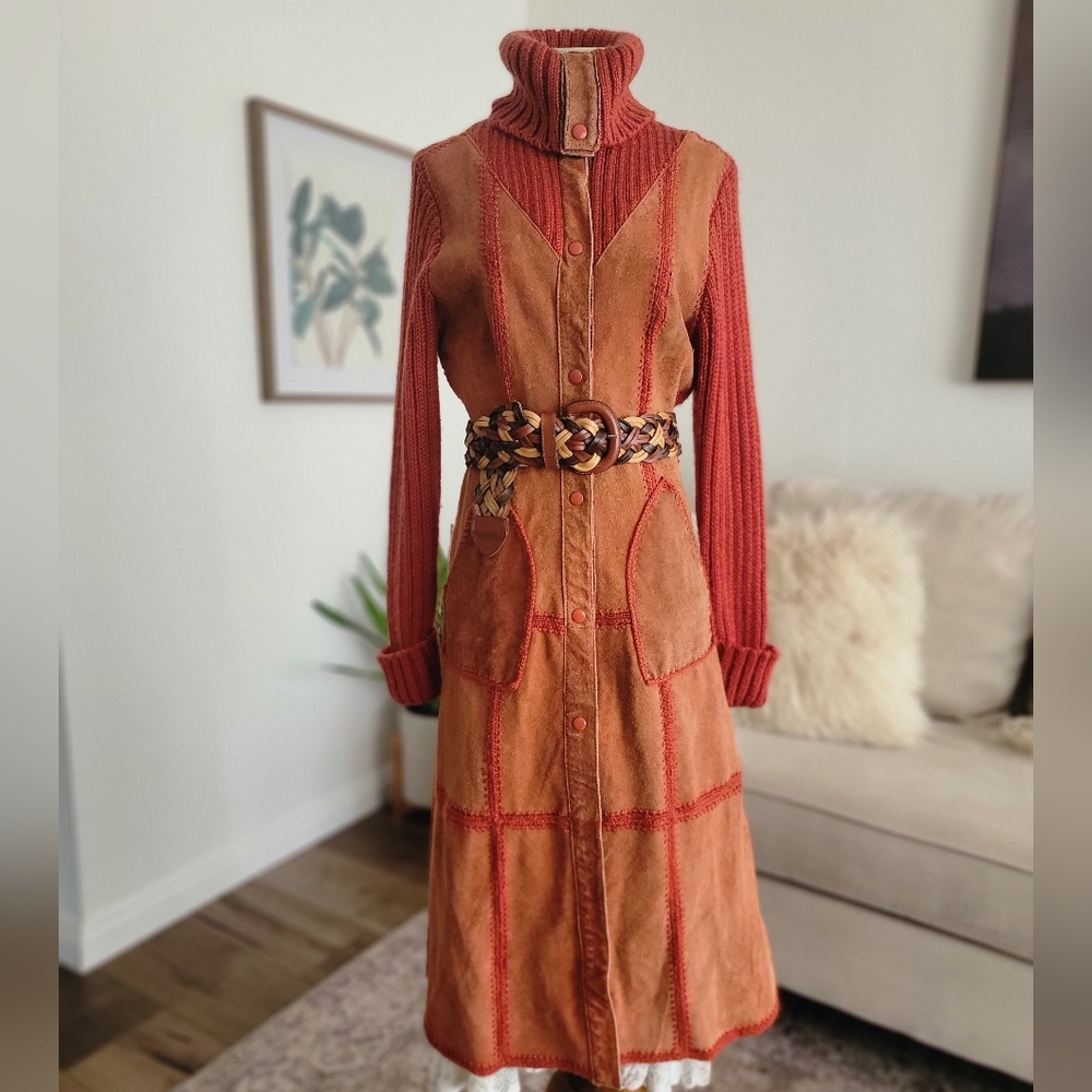 Vintage Suede Coat | Size S